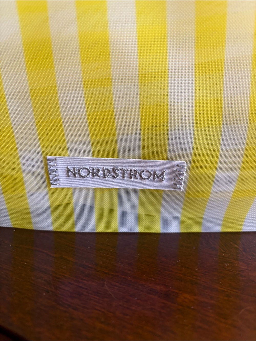 Nordstrom anniversary Yellow and White Striped beach Tote - Picture 3 of 7